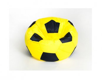Кресло-мешок Мяч малый желто-черное в Озёрске - ozyorsk.mebel-74.com | фото