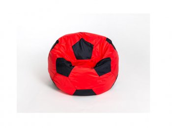 Кресло-мешок Мяч малый красно-черное в Озёрске - ozyorsk.mebel-74.com | фото