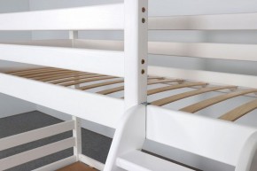АДЕЛЬ Кровать двухъярусная с наклонной лестницей (белый) в Озёрске - ozyorsk.mebel-74.com | фото