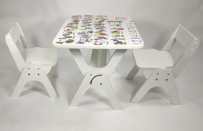 Детский растущий стол-парта и два стула Я САМ "Умка-Дуо" (Алфавит) в Озёрске - ozyorsk.mebel-74.com | фото