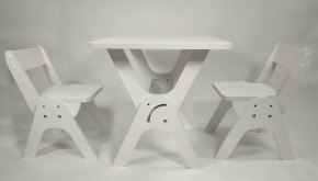 Детский растущий стол-парта и два стула Я САМ "Умка-Дуо" (Белый) в Озёрске - ozyorsk.mebel-74.com | фото