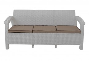 Диван Yalta Premium Sofa 3 Set (Ялта) белый (+подушки под спину) в Озёрске - ozyorsk.mebel-74.com | фото