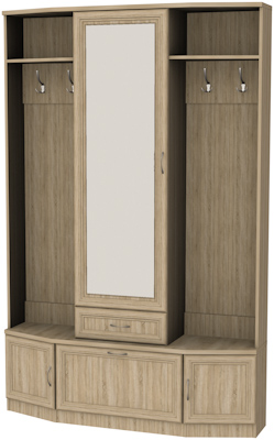 Шкаф для прихожей с зеркалом арт.600 в Озёрске - ozyorsk.mebel-74.com | фото