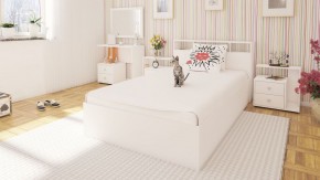 Камелия Кровать 1200, цвет белый, ШхГхВ 123,5х217х78,2 см., сп.м. 1200х2000 мм., без матраса, основание есть в Озёрске - ozyorsk.mebel-74.com | фото
