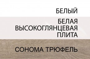 Комод 2D-1S/TYP 34, LINATE ,цвет белый/сонома трюфель в Озёрске - ozyorsk.mebel-74.com | фото