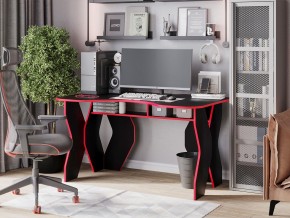 Компьютерный стол КЛ №9.0 (Черный/Красный) в Озёрске - ozyorsk.mebel-74.com | фото