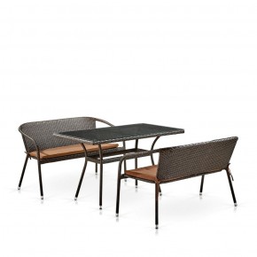 Комплект мебели из иск. ротанга T286A/S139A-W53 Brown в Озёрске - ozyorsk.mebel-74.com | фото