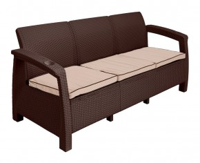 Комплект уличной мебели Yalta Premium Terrace Triple Set (Ялта) шоколадный (+подушки под спину) в Озёрске - ozyorsk.mebel-74.com | фото