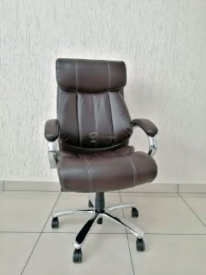 Кресло Barneo K-303 для руководителя (коричневая экокожа) в Озёрске - ozyorsk.mebel-74.com | фото