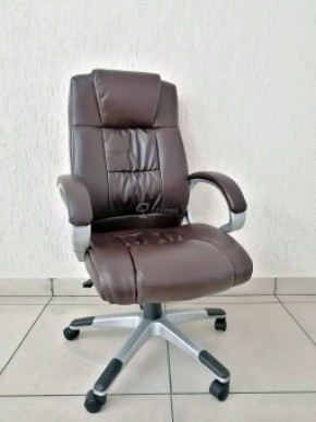 Кресло Barneo K-6 для руководителя (коричневая экокожа) в Озёрске - ozyorsk.mebel-74.com | фото