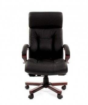 Кресло для руководителя CHAIRMAN  421 (Натуральная кожа) Черное в Озёрске - ozyorsk.mebel-74.com | фото