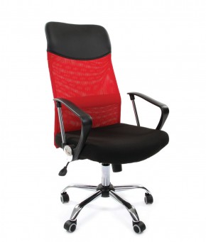 Кресло для руководителя CHAIRMAN 610 N (15-21 черный/сетка красный) в Озёрске - ozyorsk.mebel-74.com | фото