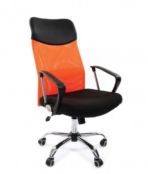 Кресло для руководителя CHAIRMAN 610 N (15-21 черный/сетка оранжевый) в Озёрске - ozyorsk.mebel-74.com | фото