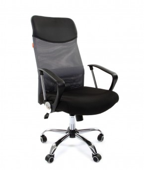 Кресло для руководителя CHAIRMAN 610 N(15-21 черный/сетка серый) в Озёрске - ozyorsk.mebel-74.com | фото