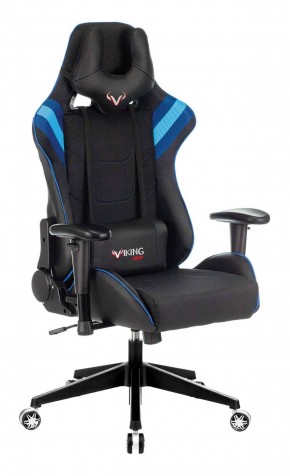 Кресло игровое Бюрократ VIKING 4 AERO BLUE черный/синий в Озёрске - ozyorsk.mebel-74.com | фото