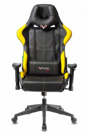 Кресло игровое Бюрократ VIKING 5 AERO YELLOW черный/желтый в Озёрске - ozyorsk.mebel-74.com | фото