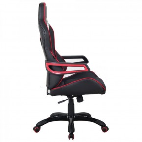 Кресло компьютерное BRABIX Nitro GM-001 (ткань/экокожа) черное, вставки красные (531816) в Озёрске - ozyorsk.mebel-74.com | фото