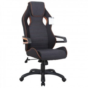 Кресло компьютерное BRABIX Techno Pro GM-003 (ткань черное/серое, вставки оранжевые) 531813 в Озёрске - ozyorsk.mebel-74.com | фото
