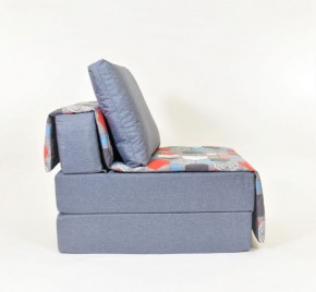 Кресло-кровать бескаркасное Харви (серый-геометрия слейт) в Озёрске - ozyorsk.mebel-74.com | фото