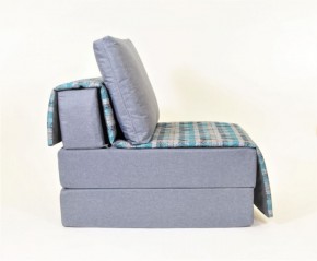 Кресло-кровать бескаркасное Харви (серый-квадро азур) в Озёрске - ozyorsk.mebel-74.com | фото