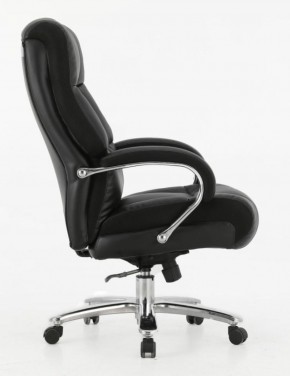 Кресло офисное BRABIX PREMIUM "Bomer HD-007" (рециклированная кожа, хром, черное) 531939 в Озёрске - ozyorsk.mebel-74.com | фото
