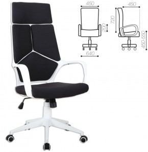 Кресло офисное BRABIX PREMIUM "Prime EX-515" (пластик белый, ткань, черное) 531812 в Озёрске - ozyorsk.mebel-74.com | фото