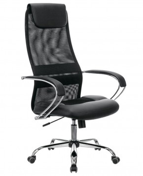Кресло офисное BRABIX PREMIUM "Stalker EX-608 CH" (хром, ткань-сетка/кожзам, черное) 532091 в Озёрске - ozyorsk.mebel-74.com | фото