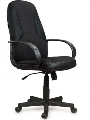 Кресло офисное BRABIX "City EX-512" (кожзам черный, ткань черная) 531407 в Озёрске - ozyorsk.mebel-74.com | фото