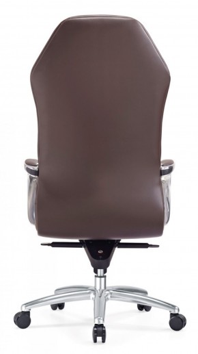 Кресло руководителя Бюрократ _AURA/BROWN коричневый в Озёрске - ozyorsk.mebel-74.com | фото
