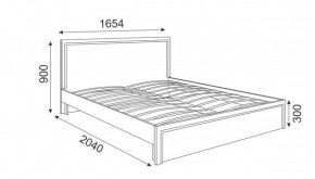 Кровать 1.6 М07 Стандарт с основанием Беатрис (Орех гепланкт) в Озёрске - ozyorsk.mebel-74.com | фото