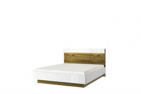 Кровать 160 с подъемником, TORINO, цвет белый/Дуб наварра в Озёрске - ozyorsk.mebel-74.com | фото