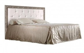 Кровать 2-х спальная(1,6 м)Тиффани Premium черная/серебро с мягким элементом со стразами с подъемным механизмом (ТФКР-2[3][7](П) в Озёрске - ozyorsk.mebel-74.com | фото