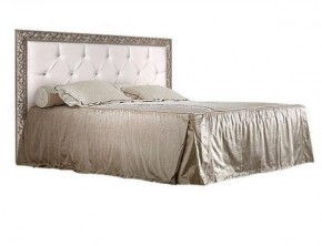 Кровать 2-х спальная (1,6 м) Тиффани штрих-лак/серебро с мягким изголовьем (ТФКР-2) в Озёрске - ozyorsk.mebel-74.com | фото