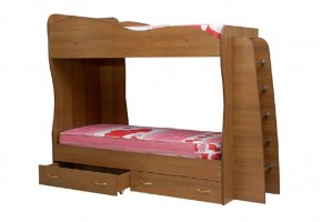 Кровать детская 2-х ярусная Юниор-1 (800*2000) ЛДСП в Озёрске - ozyorsk.mebel-74.com | фото