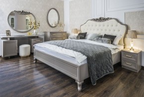 Кровать Мокко 1600 с мягким изголовьем + основание (серый камень) в Озёрске - ozyorsk.mebel-74.com | фото