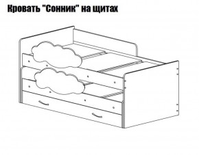 Кровать выкатная Соник (800*1900) в Озёрске - ozyorsk.mebel-74.com | фото