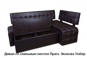 ПРАГА Кухонный диван угловой (Кожзам Борнео Умбер) в Озёрске - ozyorsk.mebel-74.com | фото