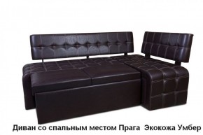 ПРАГА Кухонный диван угловой (Кожзам Борнео Умбер) в Озёрске - ozyorsk.mebel-74.com | фото