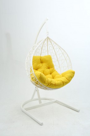 Подвесное кресло Бароло (белый/желтый) в Озёрске - ozyorsk.mebel-74.com | фото