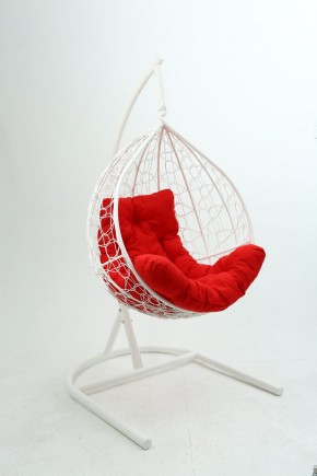 Подвесное кресло Бароло (белый/красный) в Озёрске - ozyorsk.mebel-74.com | фото