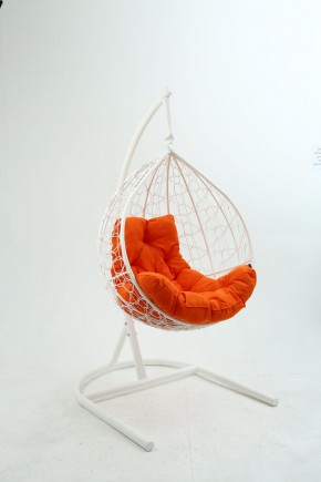 Подвесное кресло Бароло (белый/оранжевый) в Озёрске - ozyorsk.mebel-74.com | фото