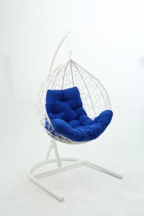Подвесное кресло Бароло (белый/синий) в Озёрске - ozyorsk.mebel-74.com | фото