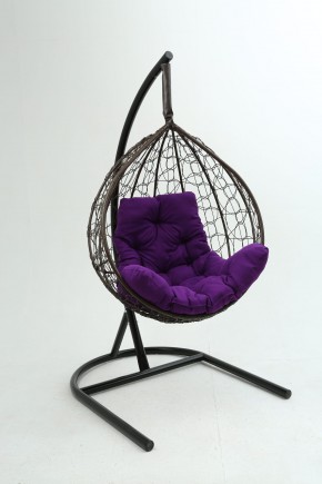 Подвесное кресло Бароло (коричневый/фиолетовый) в Озёрске - ozyorsk.mebel-74.com | фото