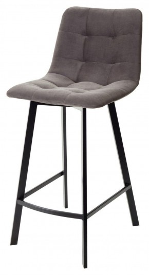 Полубарный стул CHILLI-QB SQUARE графит #14, велюр / черный каркас (H=66cm) М-City в Озёрске - ozyorsk.mebel-74.com | фото