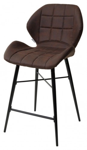 Полубарный стул MARCEL COWBOY-#800 темно-коричневый (H=65cm), ткань микрофибра М-City в Озёрске - ozyorsk.mebel-74.com | фото