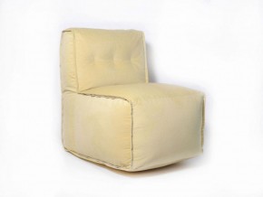 Прямое модульное бескаркасное кресло Комфорт (Желтый велюр) в Озёрске - ozyorsk.mebel-74.com | фото