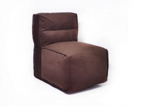 Прямое модульное бескаркасное кресло Комфорт (Шоколад велюр) в Озёрске - ozyorsk.mebel-74.com | фото