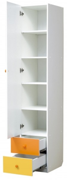 Шкаф 1-но дверный с ящиками и зеркалом Радуга (400) в Озёрске - ozyorsk.mebel-74.com | фото