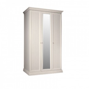 Шкаф 3-х дверный для платья и белья (1 зеркало) Амели штрих-лак (АМШ1/3) в Озёрске - ozyorsk.mebel-74.com | фото