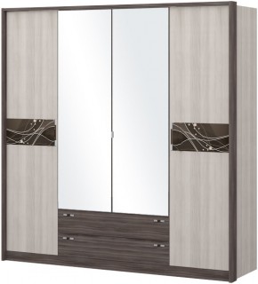 Шкаф 4-х дверный с зеркалом Шк69.2 МС Николь в Озёрске - ozyorsk.mebel-74.com | фото
